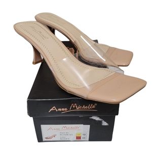 Anne Michelle Align-03 Nude Sandal Sz 10
